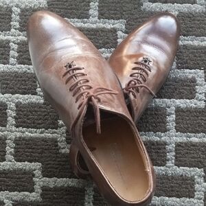 Saks Fifth Avenue Brown Leather Dress Shoes